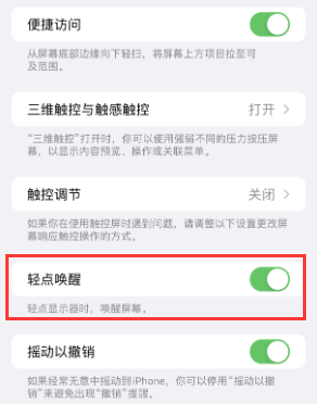 安远苹果授权维修站分享iPhone轻点无法唤醒怎么办 