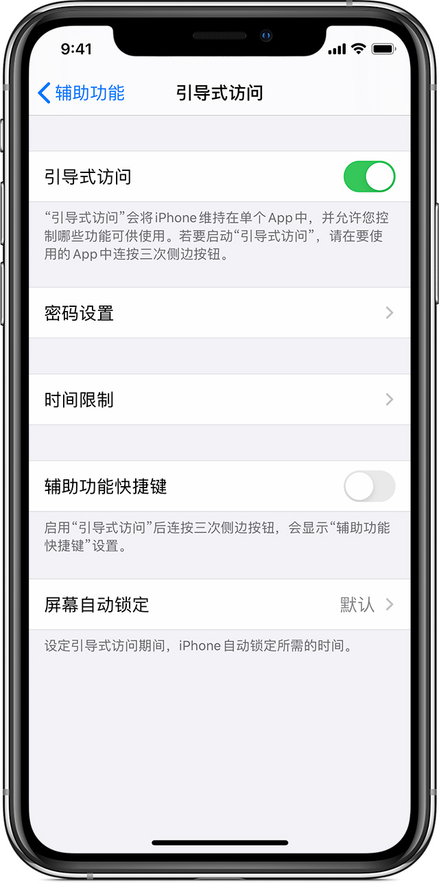 安远苹果手机维修分享如何在 iPhone 上退出引导式访问 