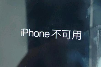 安远苹果服务网点分享锁屏界面显示“iPhone 不可用”如何解决 